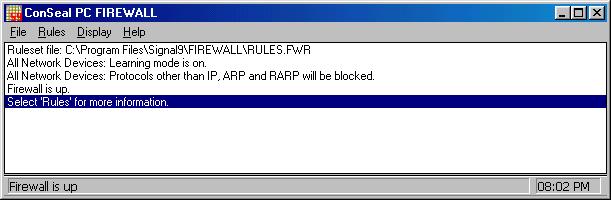 Conseal PC Firewall, available at www.signal9.com